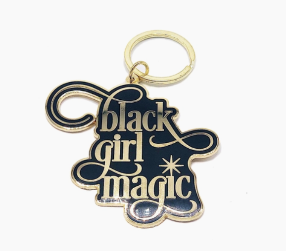 Black Girl Magic Enamel Keychain