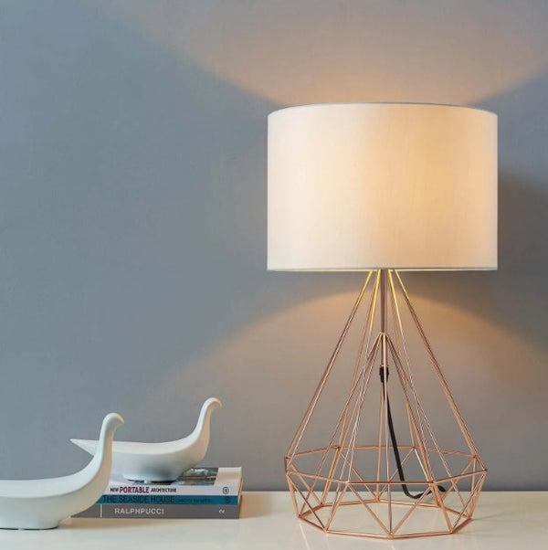 Rose Gold Table Lamp Glasshouse Interior