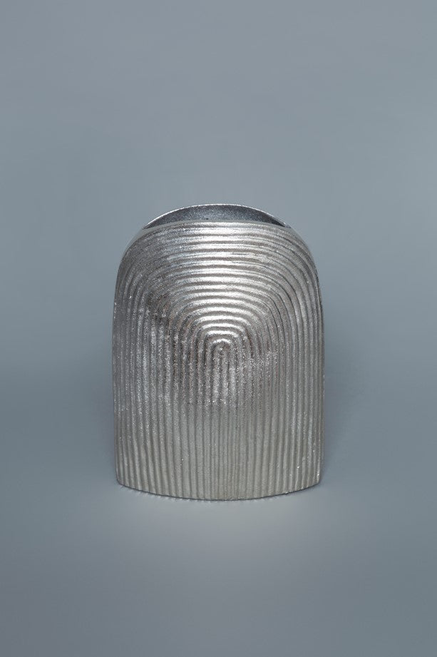 Silver Arch Vase 11"H