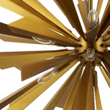 Starburst Brass Pendant Light Chandelier