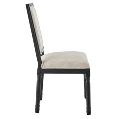 Vintage Upholstered Fabric Dining Side Chair