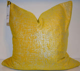 Mellow Yellow Metallic Pillow