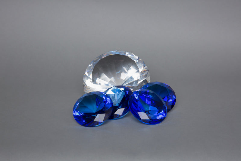 Mini Glass Diamond (Blue)