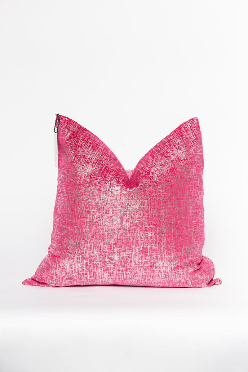 Pink Metallic Pillow