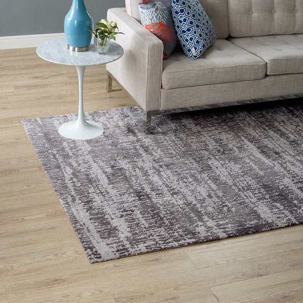5x8 Area Rug in Light and Dark Gray